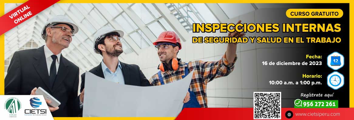 CURSO ESPECIALIZADO INSPECCIONES INTERNAS DE SEGURIDAD Y SALUD EN EL TRABAJO 2023